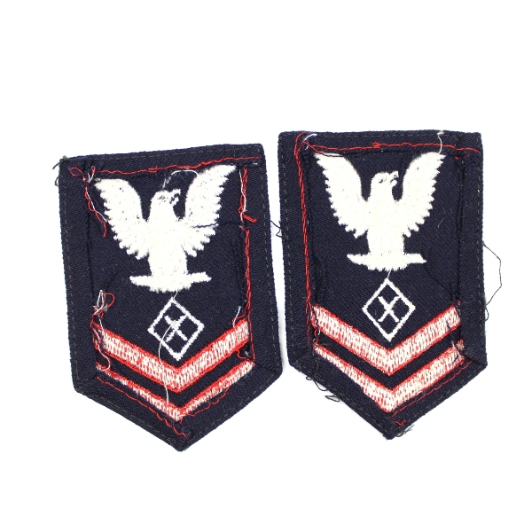 US Navy WAVES blue wool sleeve ranks - Specialist X 2nd Class
