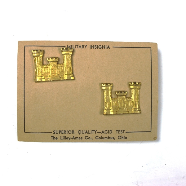 US Army engineer corps officer collar insignia