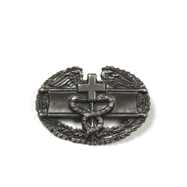 US Army Combat Medic Badge - Pin Back Sterling