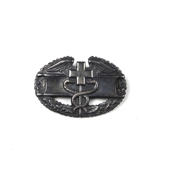 US Army Combat Medic Badge - Pin Back Sterling