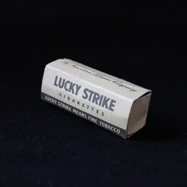 Lucky Strike Cigarette Box, K Ration size - WWII Soldier