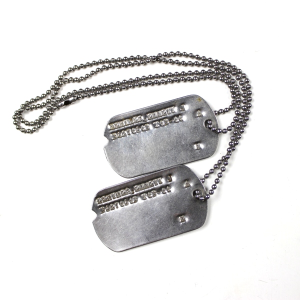 91st Infantry Division dog tags, ribbons, patch lot