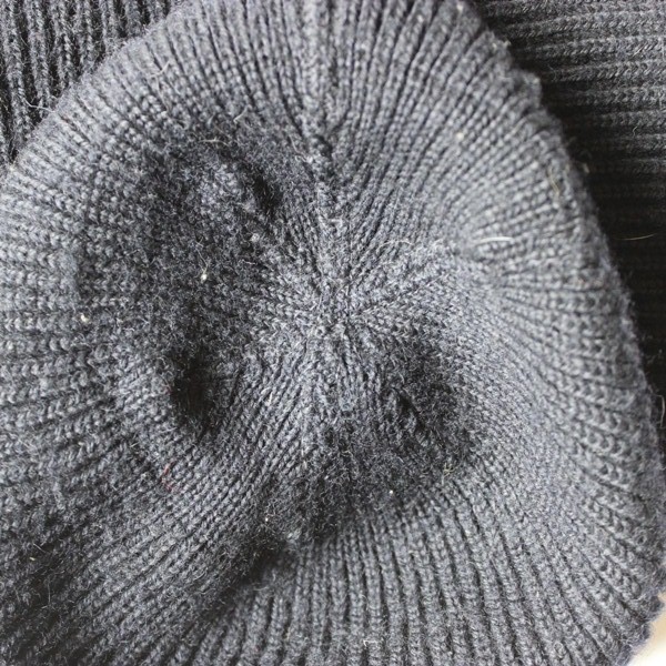 US Navy dark blue knitted wool watch cap - ID’ed - USS Sevier