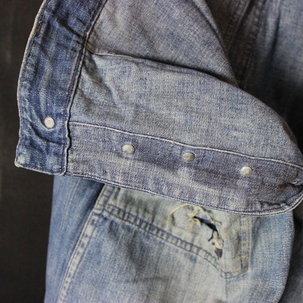 US Navy Dungaree denim pair of pants - ID’ed - USS Tarazed