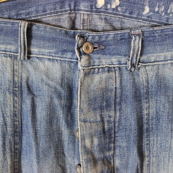 US Navy Dungaree denim pair of pants - ID’ed - USS Tarazed