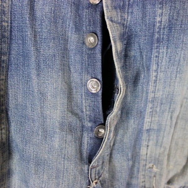 US Navy Dungaree denim pair of pants - ID’ed - USS Tarazed