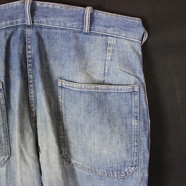US Navy Dungaree denim pair of pants - ID’ed - USS Tarazed