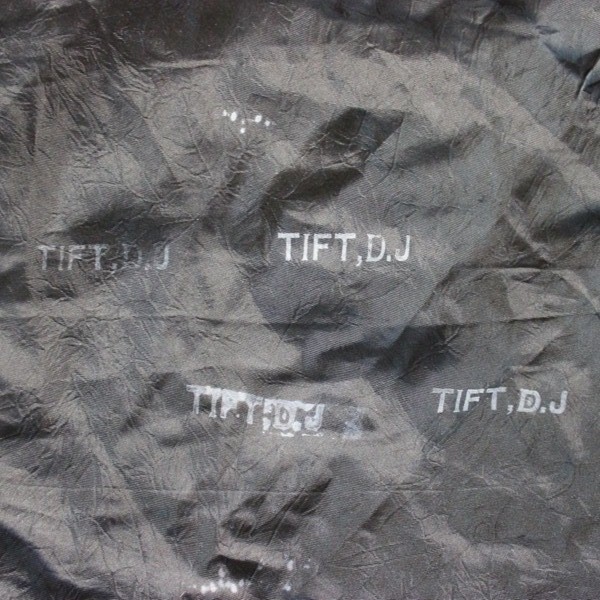 US Navy black silk Neckerchief - ID’ed