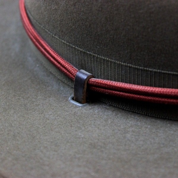 Pre-WW2 private purchase officer campaign hat w/ 2nd Eng. Bn crest