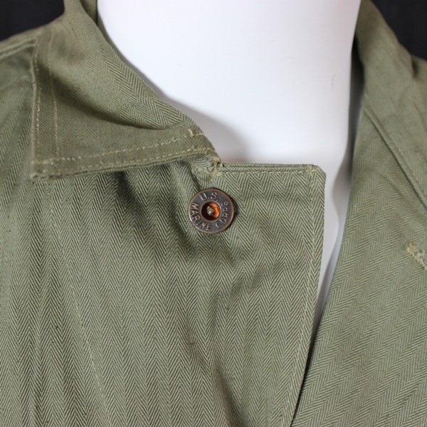 USMC P41 HBT fatigue shirt - Size 42 / Dated 1943