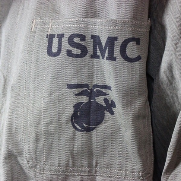 USMC P41 HBT fatigue shirt - Size 42 / Dated 1943