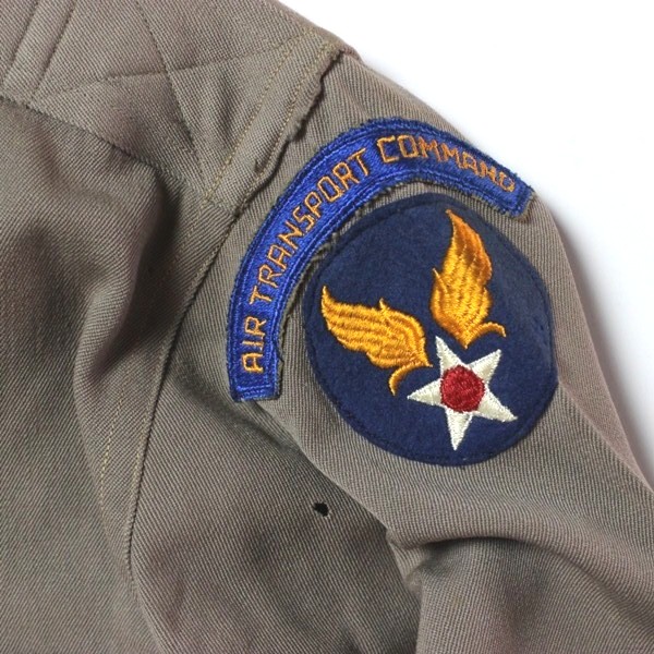 Air Transport Command dress uniform - tailored Ike Jacket - Pink shirt and trousers