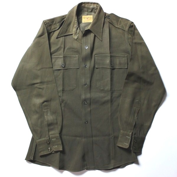 US Army Air Corps officer’s chocolate gabardine shirt