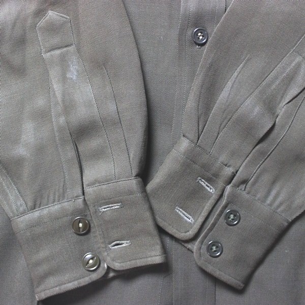 US Army Air Corps officer’s chocolate gabardine shirt