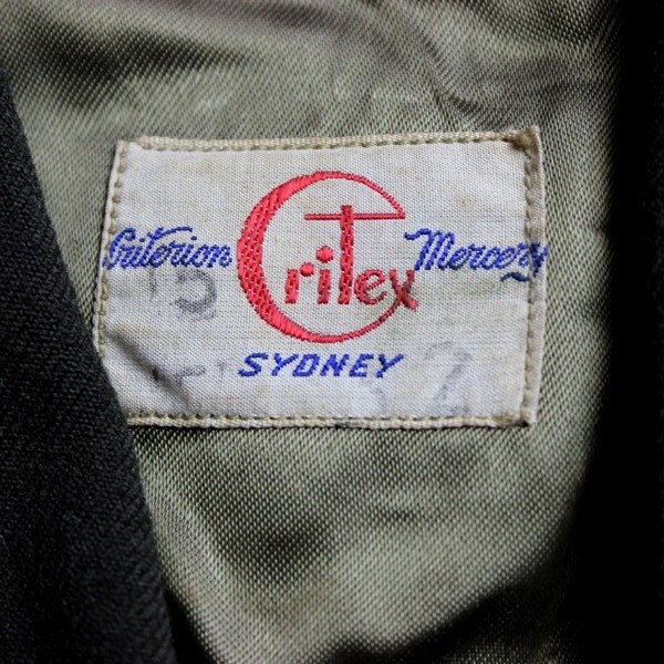 US Army Air Corps EM’s chocolate gabardine shirt - 5th AF patch - 15 ½ x 33