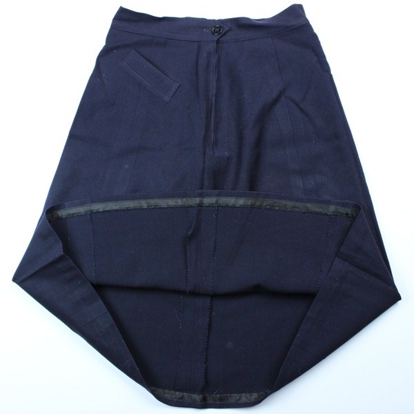 W.A.V.E.S. dark blue wool service skirt