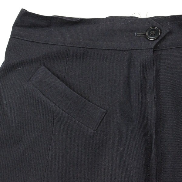W.A.V.E.S. dark blue wool service skirt