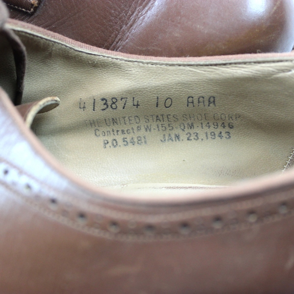 Women Army Corps (WAC) service shoes - dated 1943
