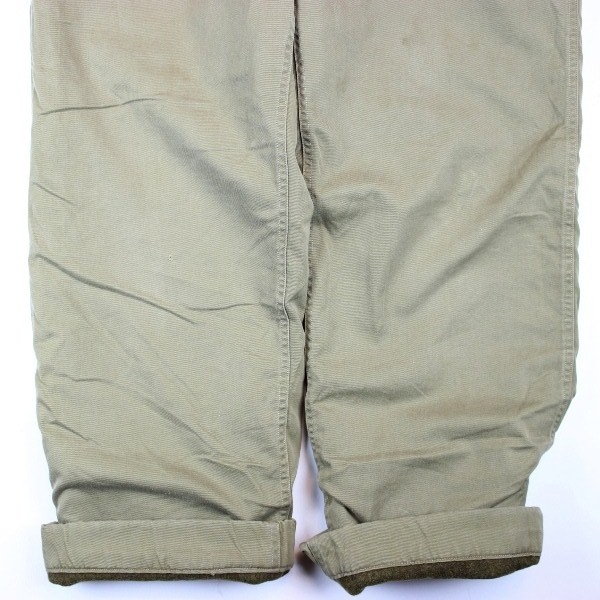 M1941 tan / khaki cotton trousers - Kersey lined - W34 L31