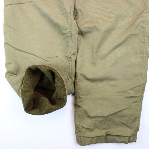 M1941 tan / khaki cotton trousers - Kersey lined - W34 L31