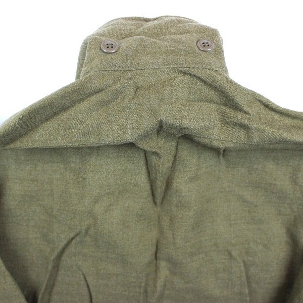 US Army EMs brown “mustard” wool flannel shirt - 14 ½ - 32 