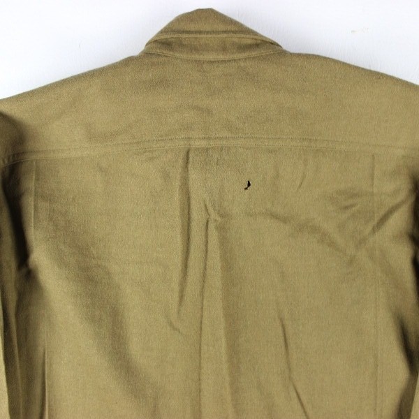 USMC enlisted men brown wool flannel shirt