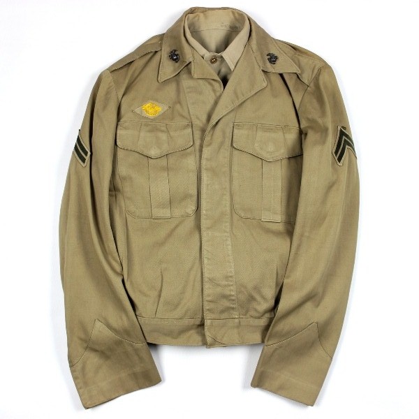 USMC khaki Vandergrift jacket and shirt