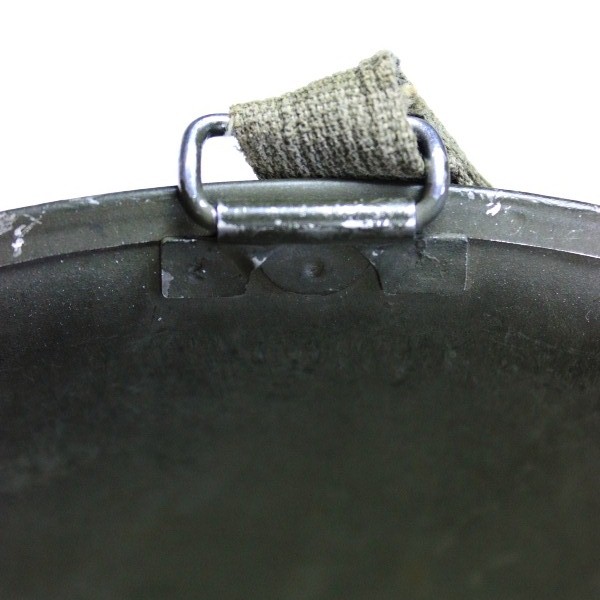 M1 helmet w/ Westinghouse liner - Front seam - Swivel bale