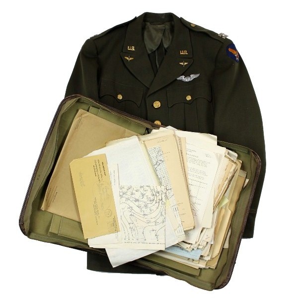 USAAF Captain dress jacket with papers - Interesting!