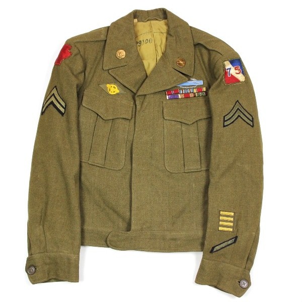 Enlisted man Ike dress jacket - 28th ID /  75th ID