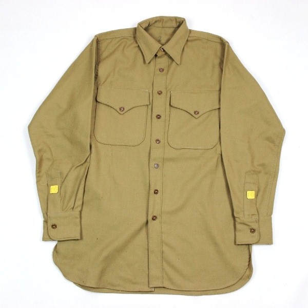 USMC enlisted men brown wool shirt