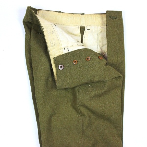 M1937 OD “Mustard” wool serge field trousers - W32 L31 - 1940
