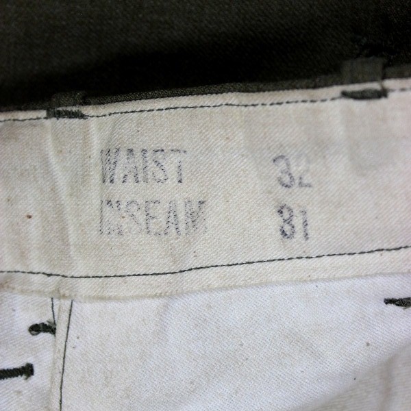 M1937 OD “Mustard” wool serge field trousers - W32 L31 - 1940