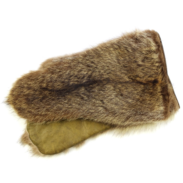 Scarce early Air Corps Arctic wolf fur mittens - Seattle QM Depot