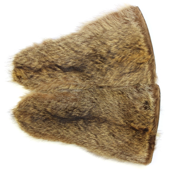 Scarce early Air Corps Arctic wolf fur mittens - Seattle QM Depot