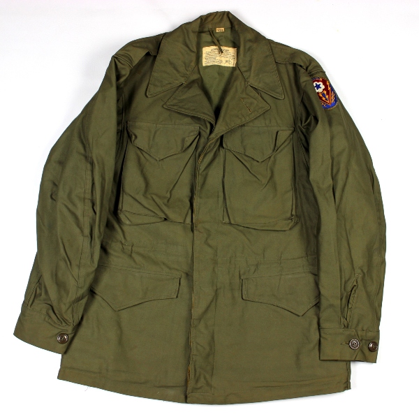M1943 field jacket w/ ETO ADSEC patch - 34R