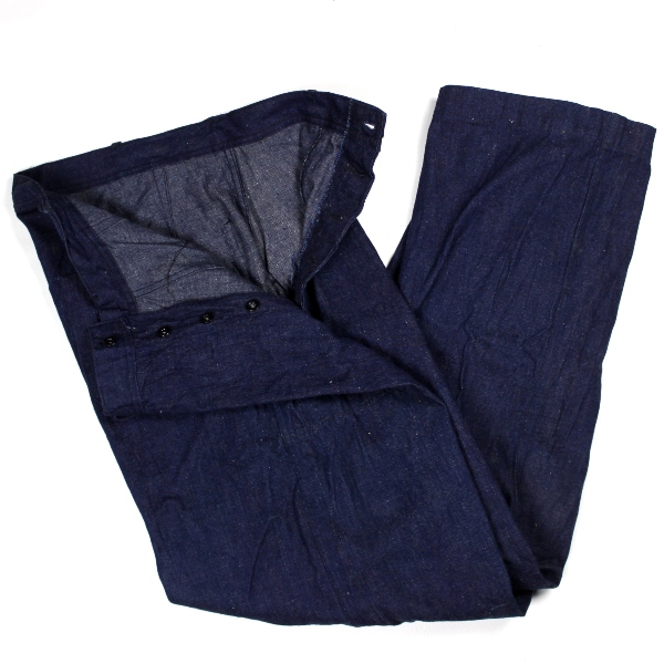 US Navy blue denim dungarees - W34 L33 - Near mint!