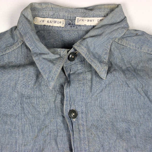 US Navy chambray utility shirt - Identified