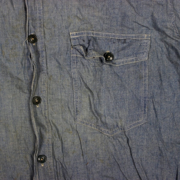 US Navy chambray utility shirt - Identified