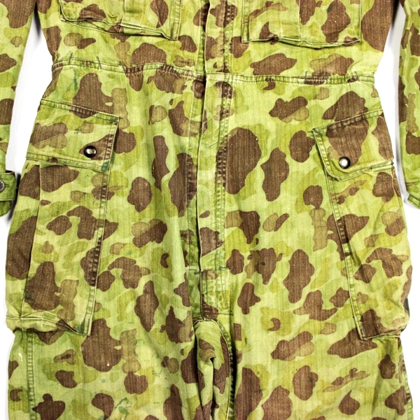 US Army / USMC One-Piece camouflage HBT coveralls