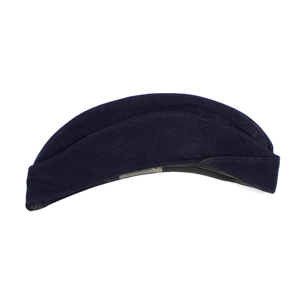 US Navy WAVES blue wool side cap w/ insignia