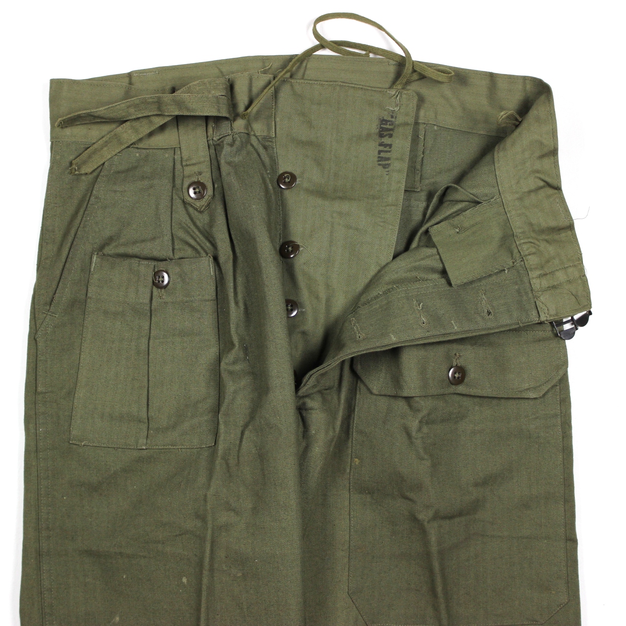 Scarce HBT Jungle trousers - British War Aid type - W34 L34