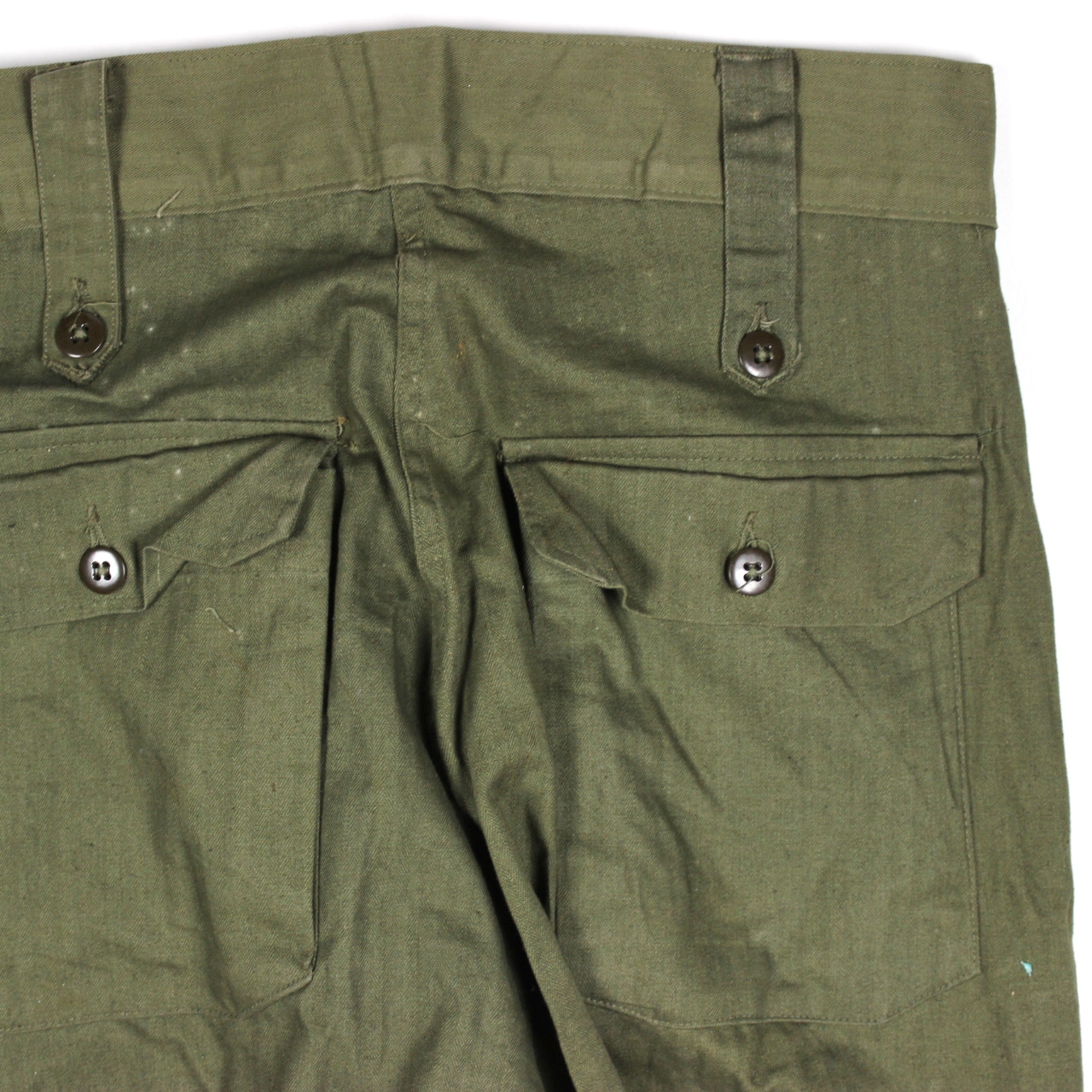 44th Collectors Avenue - Scarce HBT Jungle trousers - British War 