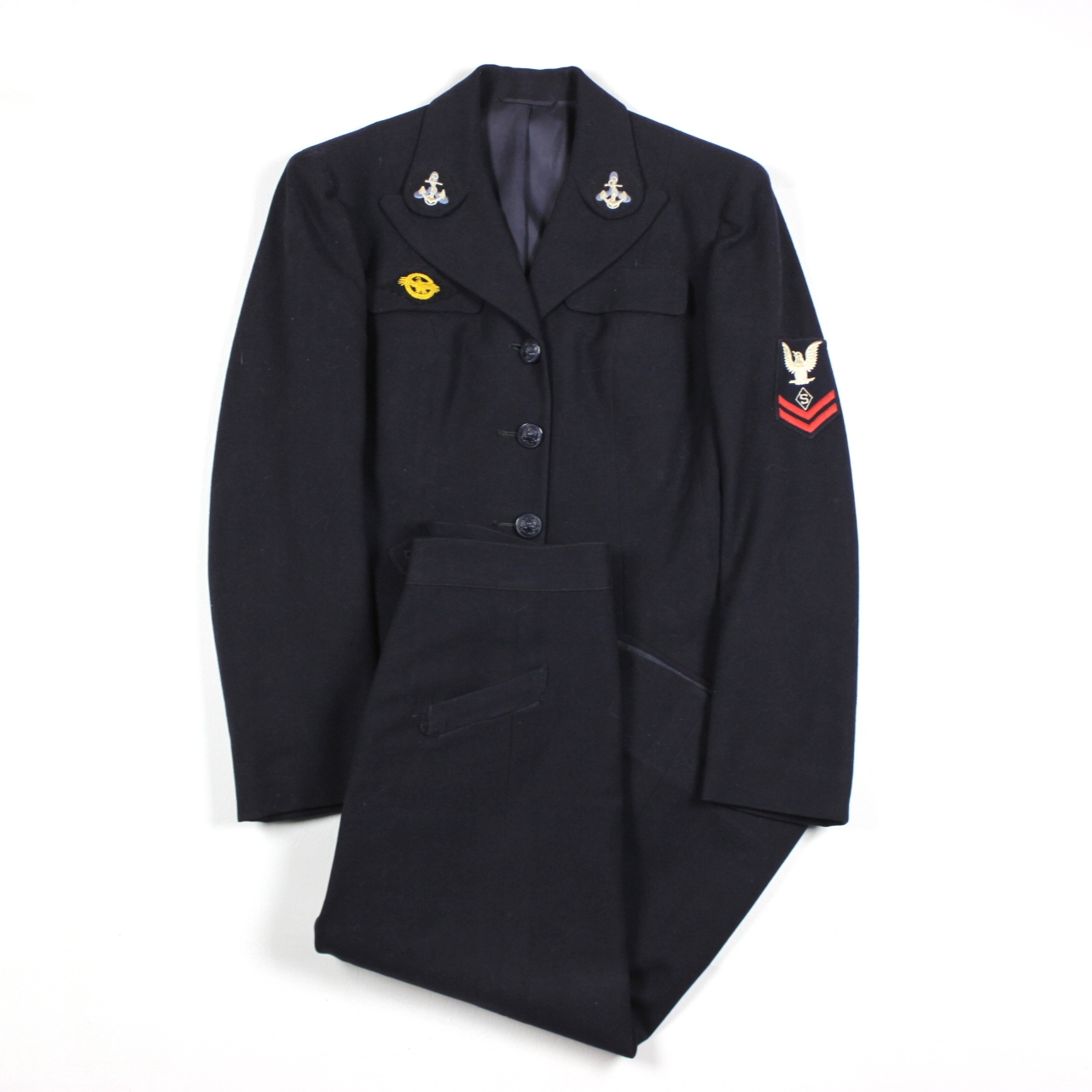 US Navy WAVES blue dress uniform