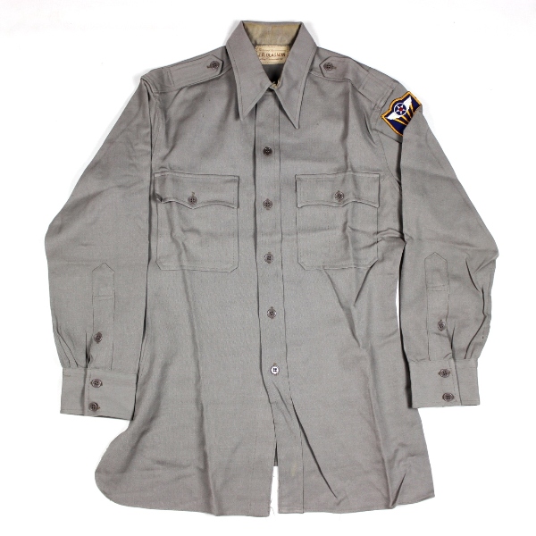 USAAF pink wool gabardine officers dress shirt - 4th AF