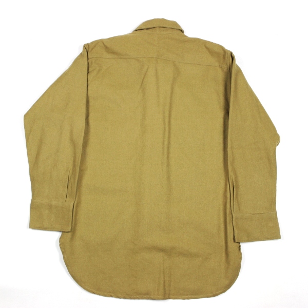 USMC brown wool service shirt