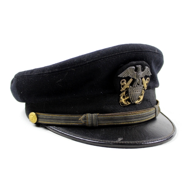 Pre-WWII US Navy officer dress visor cap