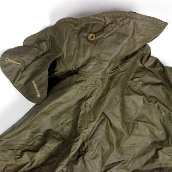 Pre-WWII US Army resin-coated raincoat