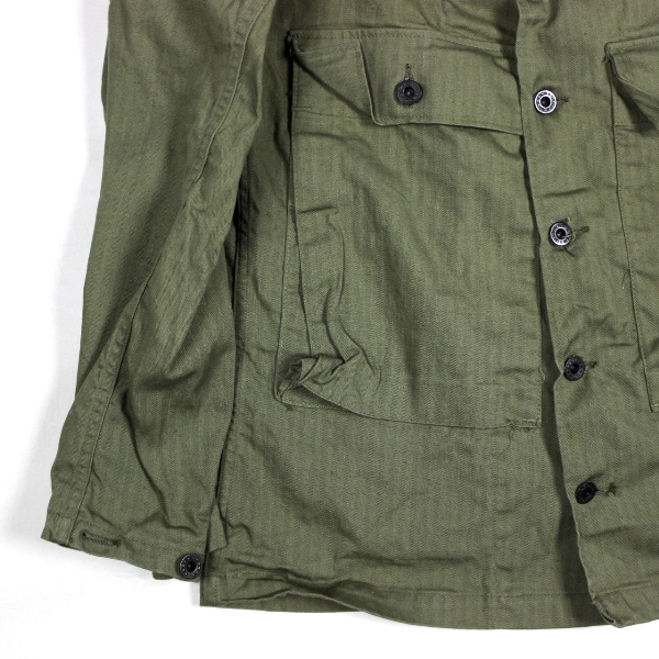US Navy HBT fatigue jacket - 38R Mint