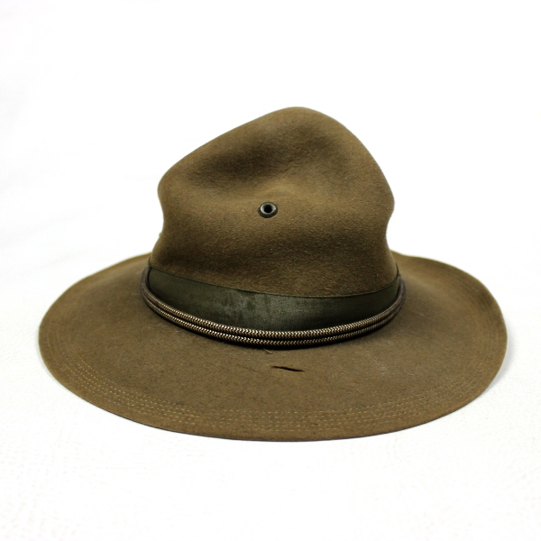 US Army officer campaign hat w/ cord